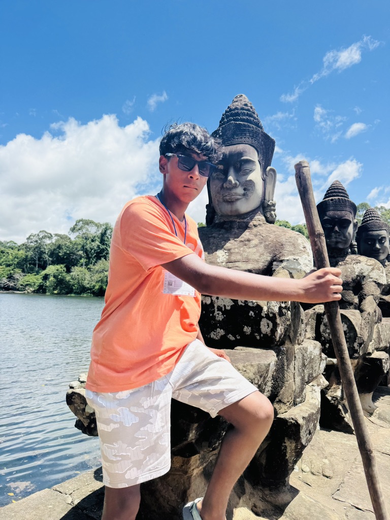 Jungle-covered temple at Angkor